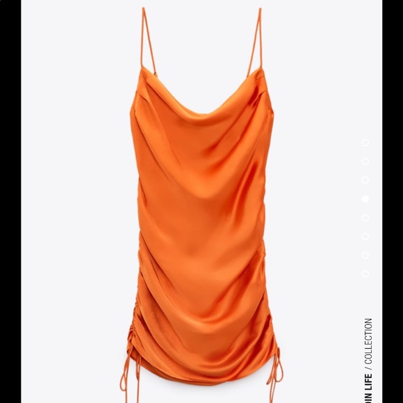 Drap satin dress - Picture 1 of 4